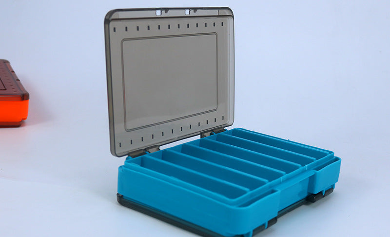 A268  Multi-Color Double-Sided Fishing Wooden Shrimp Box, Lure Bait Storage, Sea Fishing Accessory Organizer