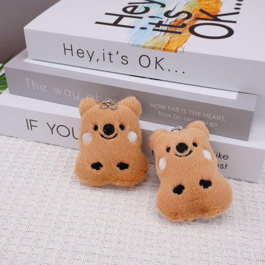 Little Brown Bear Student Backpack Plush Doll Hanging Ornament