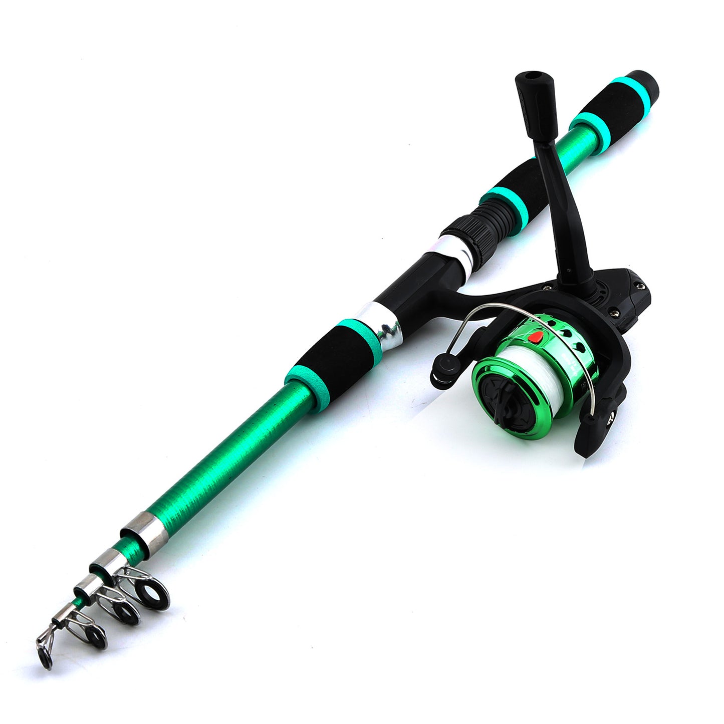F346  Portable Kids Fishing Rod Set 1.8/2.1m Lightweight Fishing Pole Combo for Boys Girls