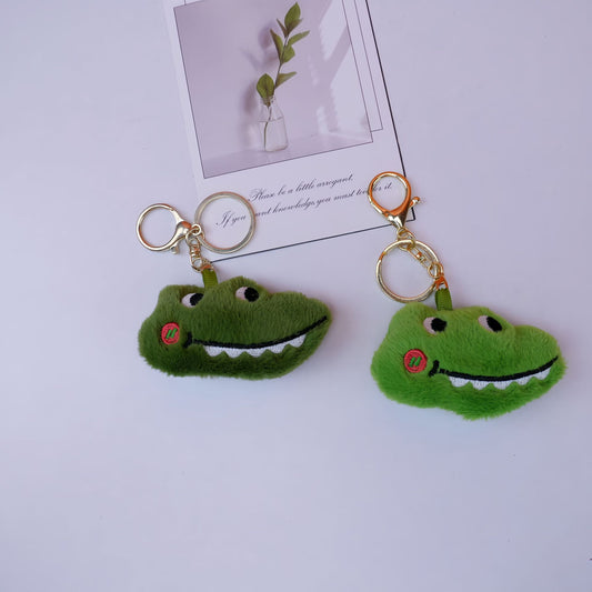 Whining Cartoon Crocodile Plush Keychain Pendant