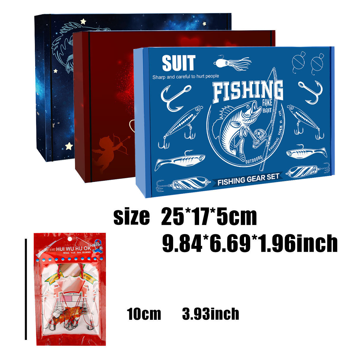 A245  Mystery Fishing Lures Set, Multi-purpose Fishing Kit for Largemouth Bass, Smallmouth Bass & Trout
