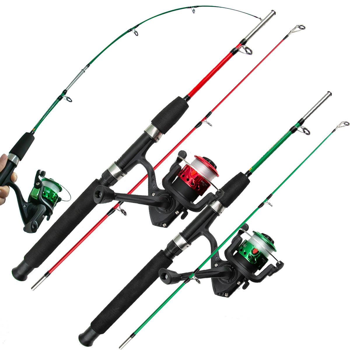 F354  Kids Fishing Rod and Reel Combo Full Kit Portable Children Fishing Tackle Set for Beginners