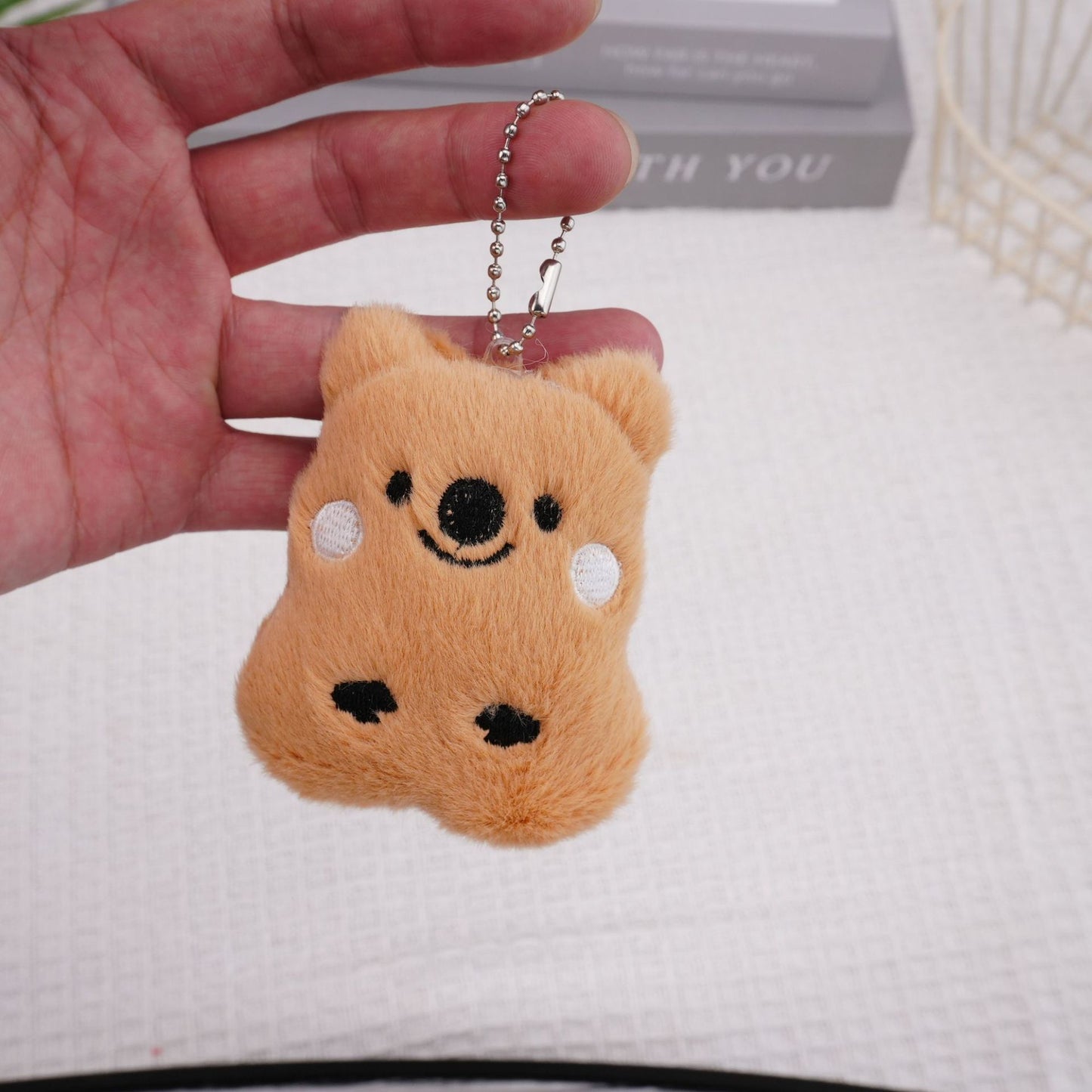 Little Brown Bear Student Backpack Plush Doll Hanging Ornament