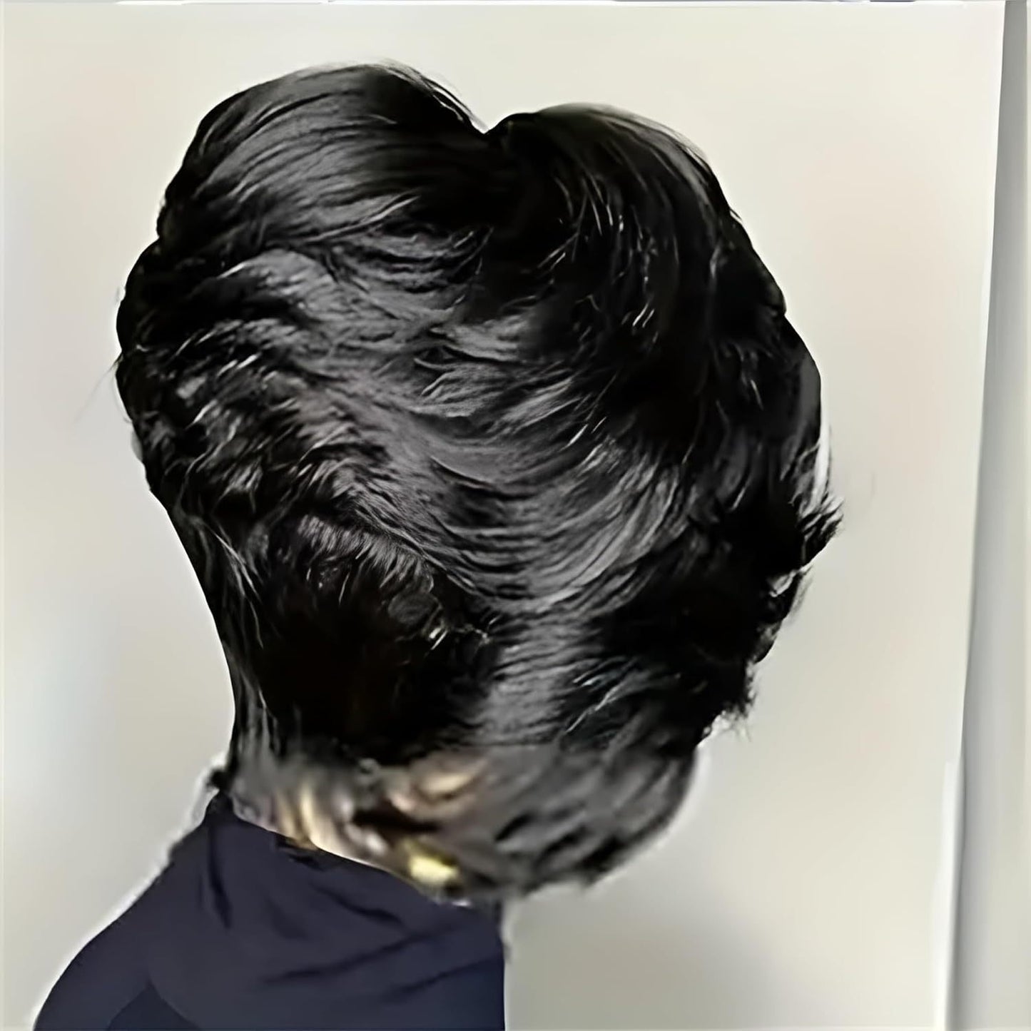 A220  Side Bangs Fluffy Curly Wig, Rose Net Breathable Synthetic New Wig