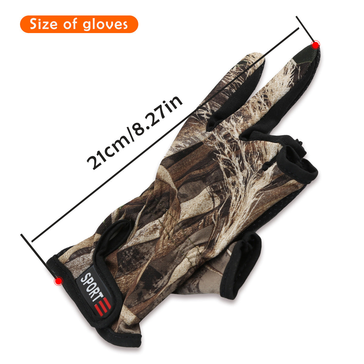 A266  Breathable Quick Dry Angling Gloves, for Lure Outdoor Fishing, Anti-Slip Elastic 3 Cut Finger Gloves