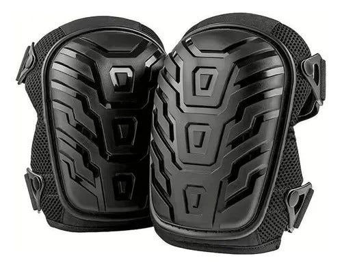 Professional Gel Knee Pads for Work with Soft Foam and Gel Cushion — Heavy Duty Cap, Reinforced Adjustable Straps, Military-Grade Rivets and Built-in Hang Loops — Perfect for Construction