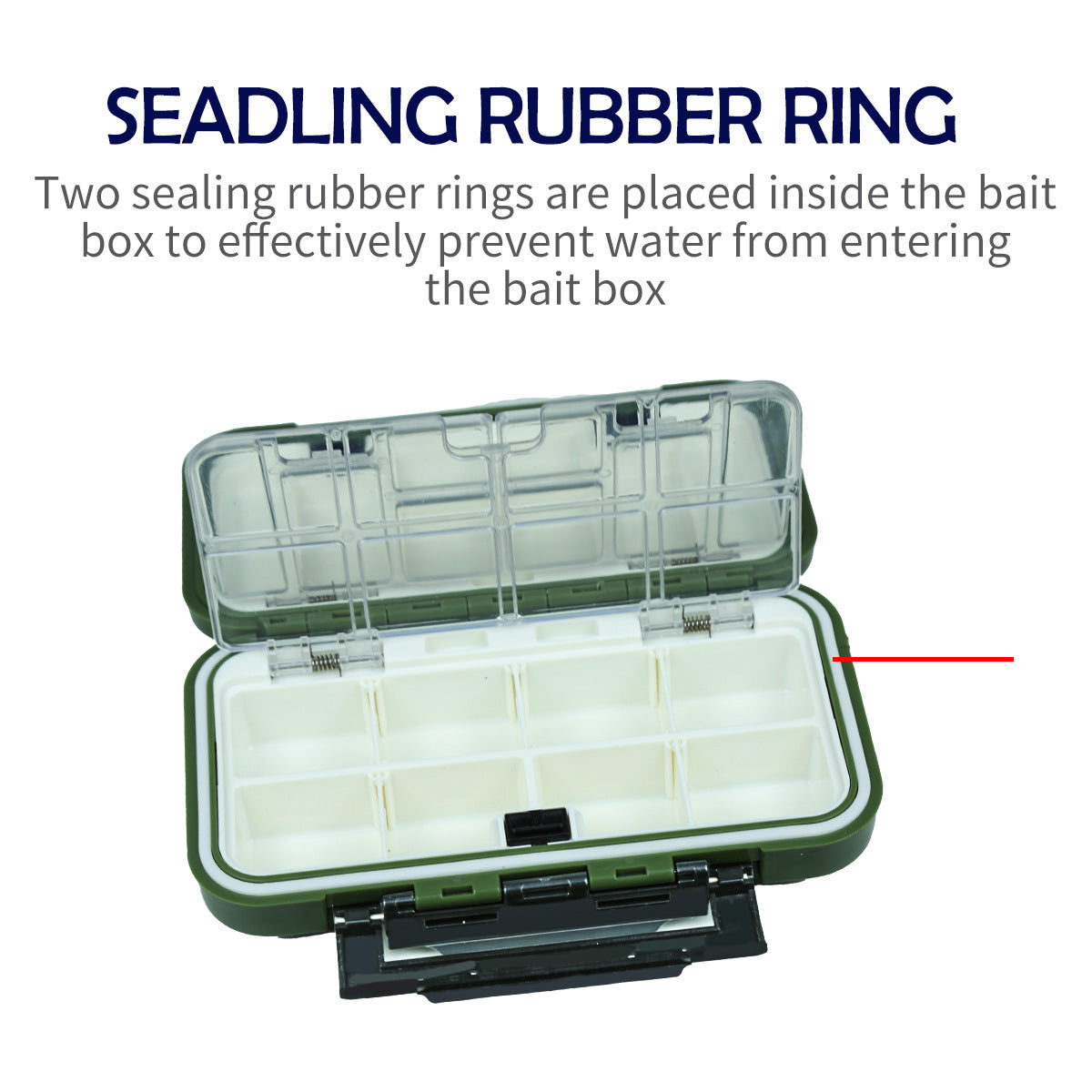 A237  Multifunctional Waterproof Fishing Tackle Box, Shockproof Auto Pop-Up Lure Box, Hook Accessory Storage Case