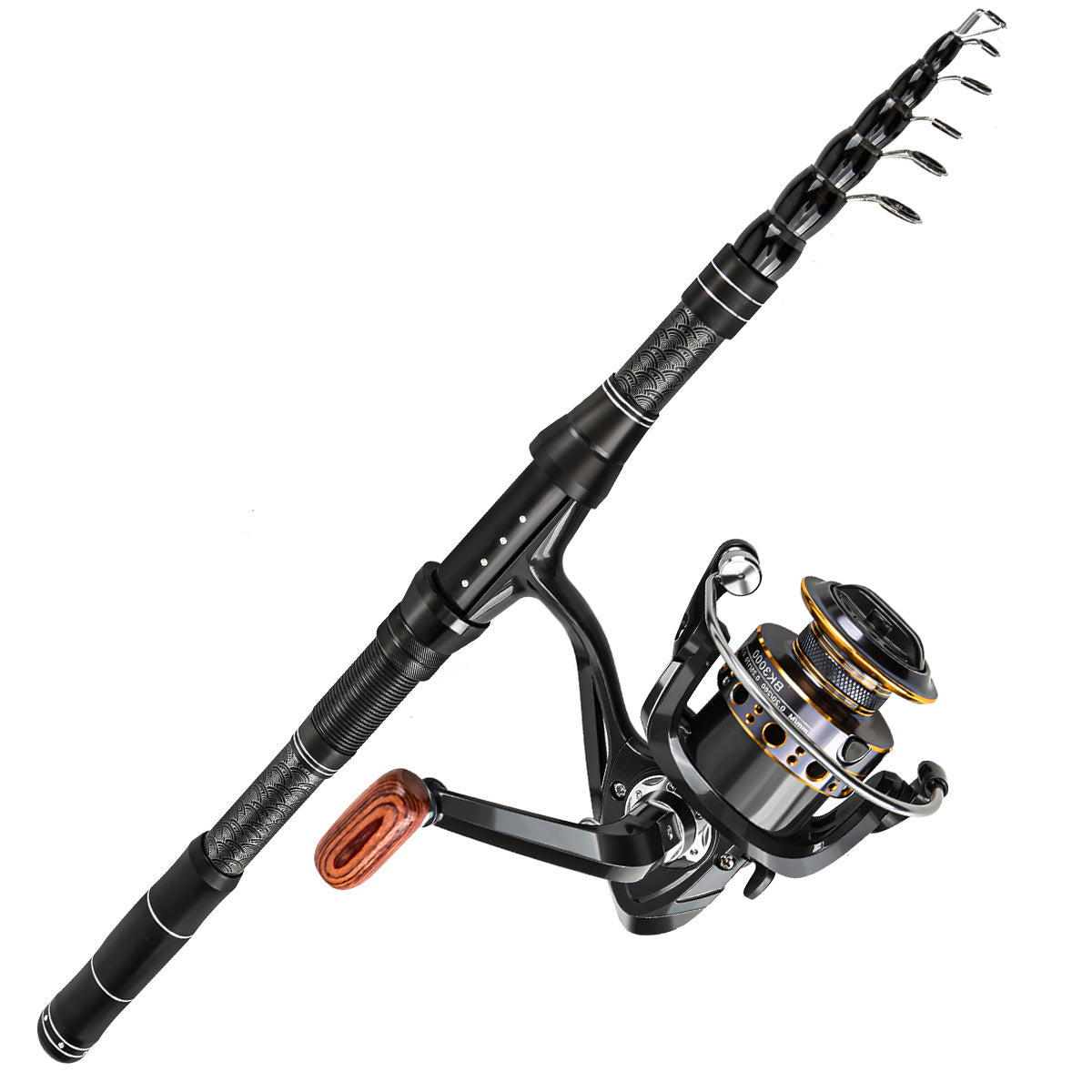 F353  Complete Fishing Tackle Set Carbon Fiber Spinning Rod Reel Combo with Full Accessories for Sea Fishing