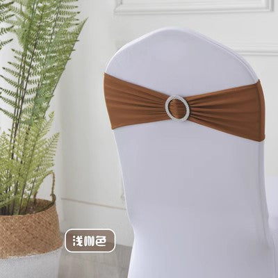 Spandex Chair Sashes Bands 50PCS Stretch Chair Ties Bows with Buckle Slider for Wedding Party Banquet Decoration