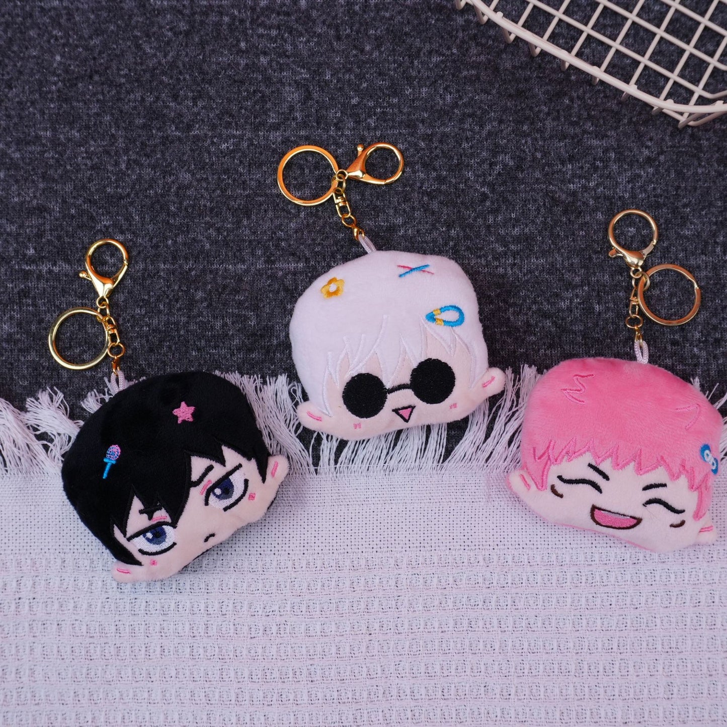 Anime Peripheral Plush Doll Pendant Spell Back to War Five Wusha Youjie Fan Squeaky Pendant