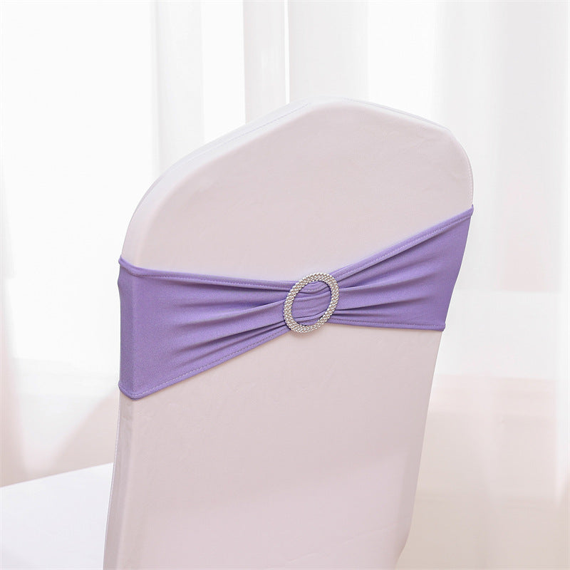 Spandex Chair Sashes Bands 50PCS Stretch Chair Ties Bows with Buckle Slider for Wedding Party Banquet Decoration