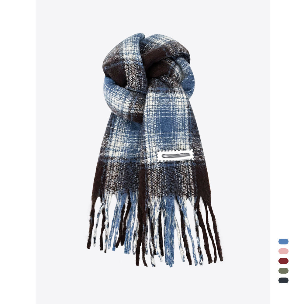 Women's Scarf Winter Warmth Long Shawl Oversized Scarf Thick Blanket-Style Scarf for Cold Weather