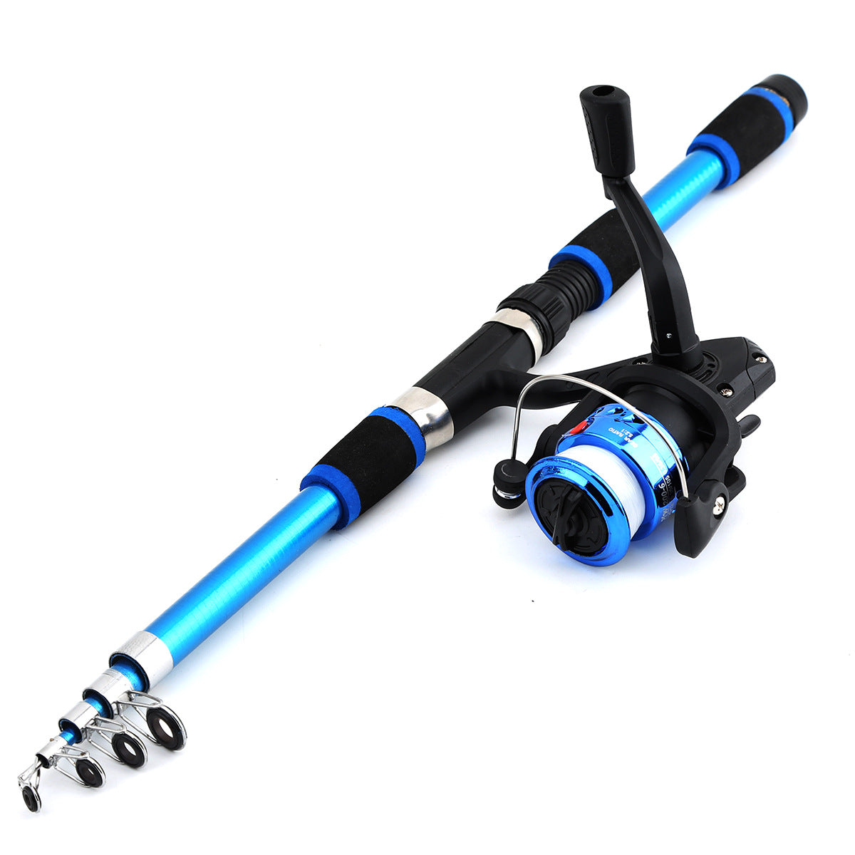 F346  Portable Kids Fishing Rod Set 1.8/2.1m Lightweight Fishing Pole Combo for Boys Girls