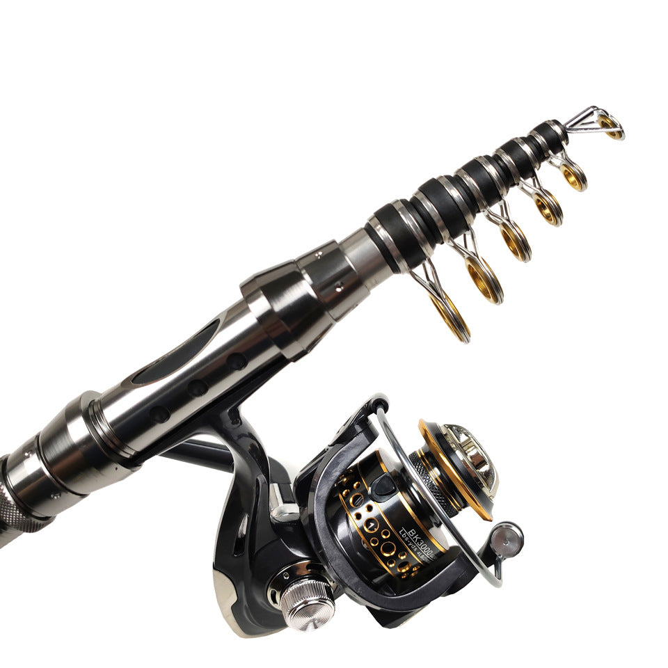 F348  Lure Fishing Rod Reel Full Set Long Casting Fishing Gear with Soft Lures Minnow Hooks Fishing Line