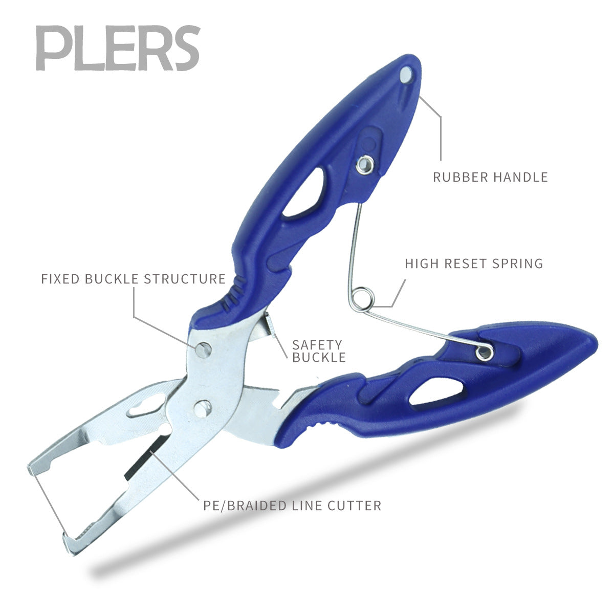 A238  Multifunctional Stainless Steel Mini Fishing Pliers, Curved Nose Line Cutter, Essential Outdoor Fishing Accessories