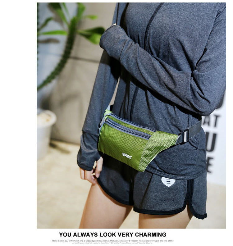 A318  Multifunctional Outdoor Sports Waist Bag for Men Women, Lightweight Crossbody Chest Bag with Phone Pocket