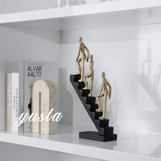 Modern Desk Decor  - Abstract Sculpture  as Motivation - Modern Home Decor Figure Made of Marble Resin - Aesthetic Statue for Living Room & Office décor as a Gift