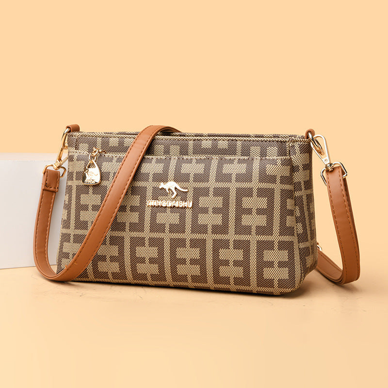 B363  Women's Fashion Crossbody Bag Versatile Large Capacity Shoulder Underarm Purse Casual Daily Handbag