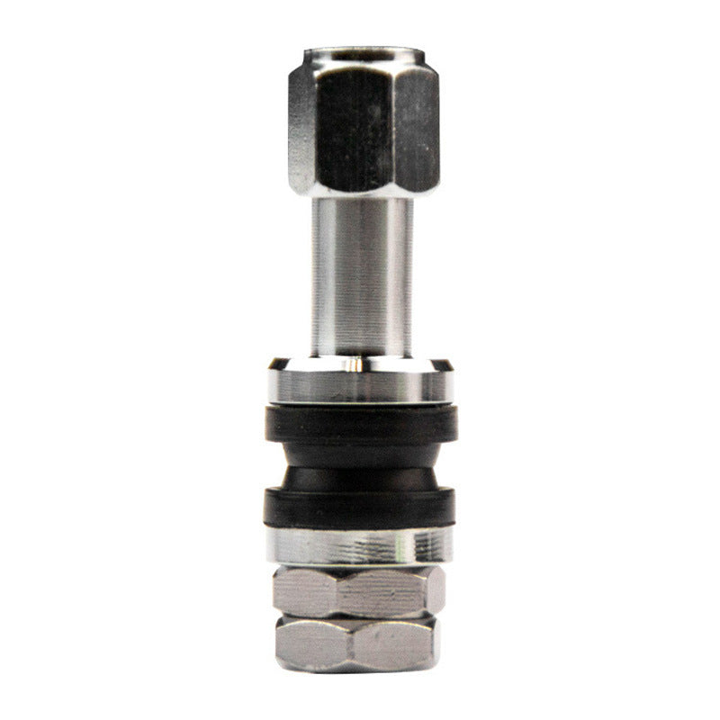 A311  TR413/TR414 Tubeless Tire Valve Stems, Black Rubber & Alloy Valve Caps Universal Tire Valves