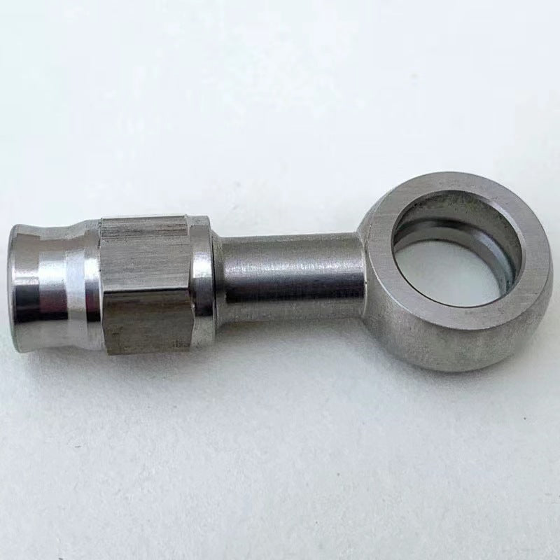A308  AN3 Stainless Steel Brake Hose Fitting Eye End 0° 28° 90° for Brake Line Modification