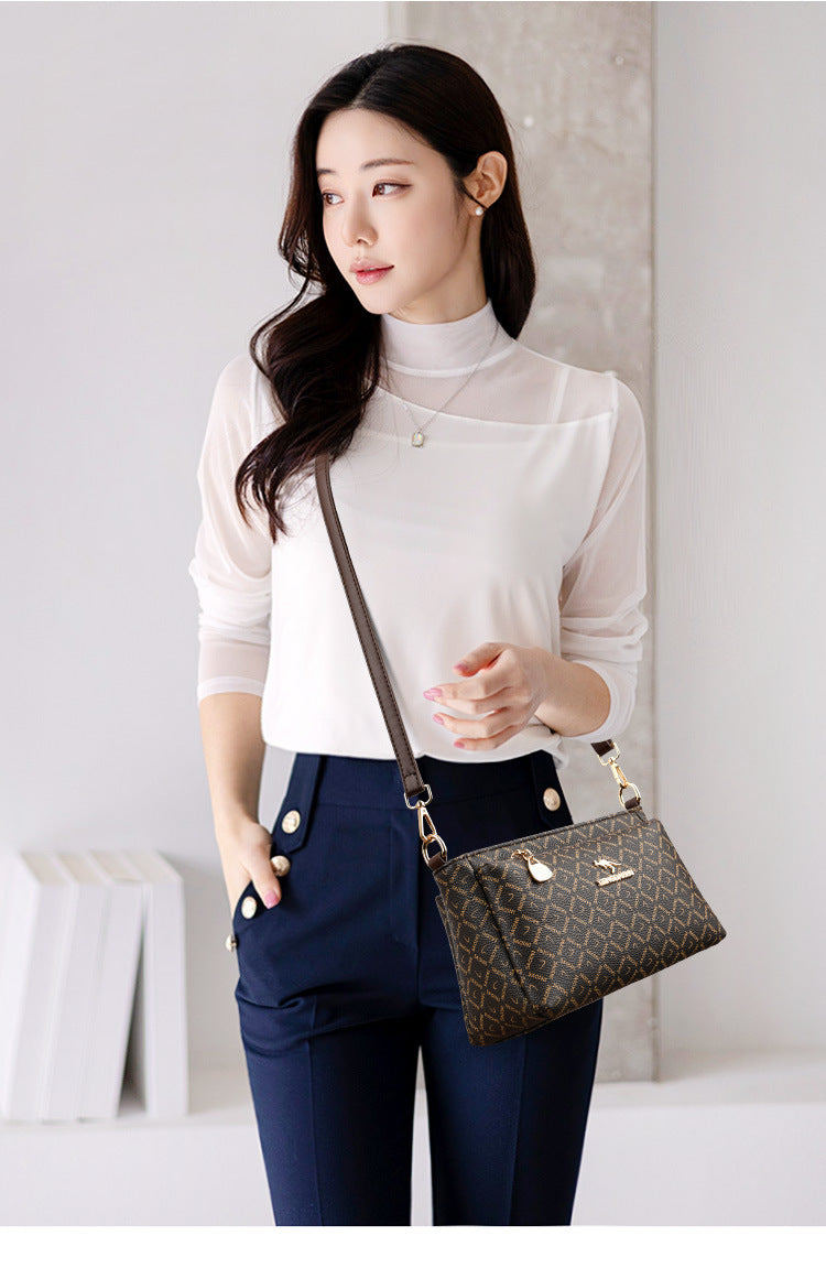 B363  Women's Fashion Crossbody Bag Versatile Large Capacity Shoulder Underarm Purse Casual Daily Handbag