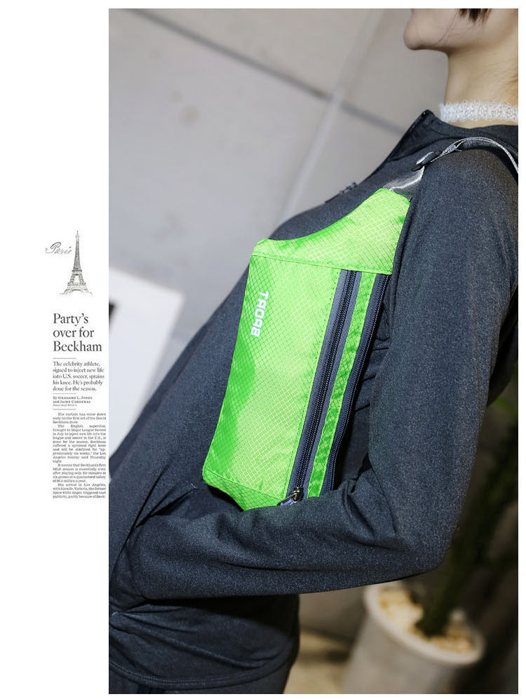 A318  Multifunctional Outdoor Sports Waist Bag for Men Women, Lightweight Crossbody Chest Bag with Phone Pocket