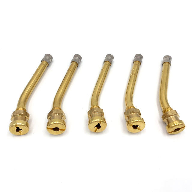 A311  TR413/TR414 Tubeless Tire Valve Stems, Black Rubber & Alloy Valve Caps Universal Tire Valves