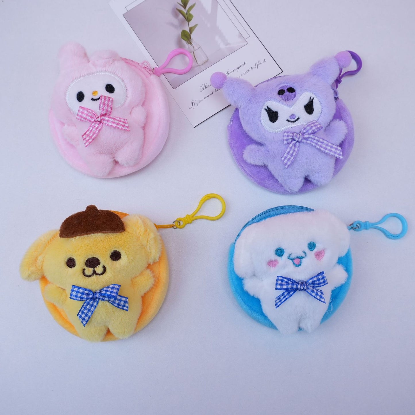 Cinnamon Dog Culomi Meletti Round Bag Plush Pendant Bag Accessories