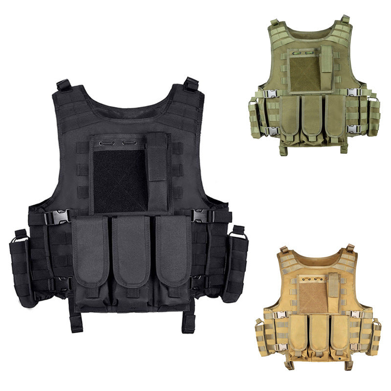 Tactical Airsoft Vest Upgrade Adjustable Modular Paintball Vest Outdoor Fit Adult