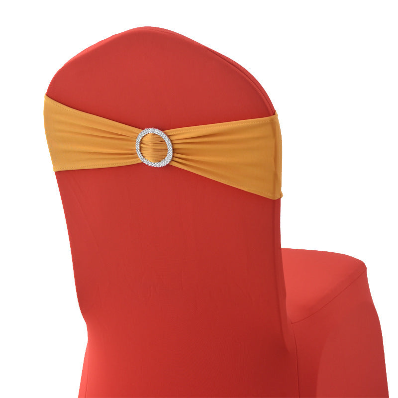 Spandex Chair Sashes Bands 50PCS Stretch Chair Ties Bows with Buckle Slider for Wedding Party Banquet Decoration