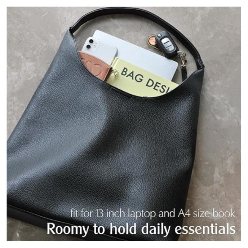 Soft-Sided Large Capacity Tote Bag for Women - Minimalist Shoulder Bag