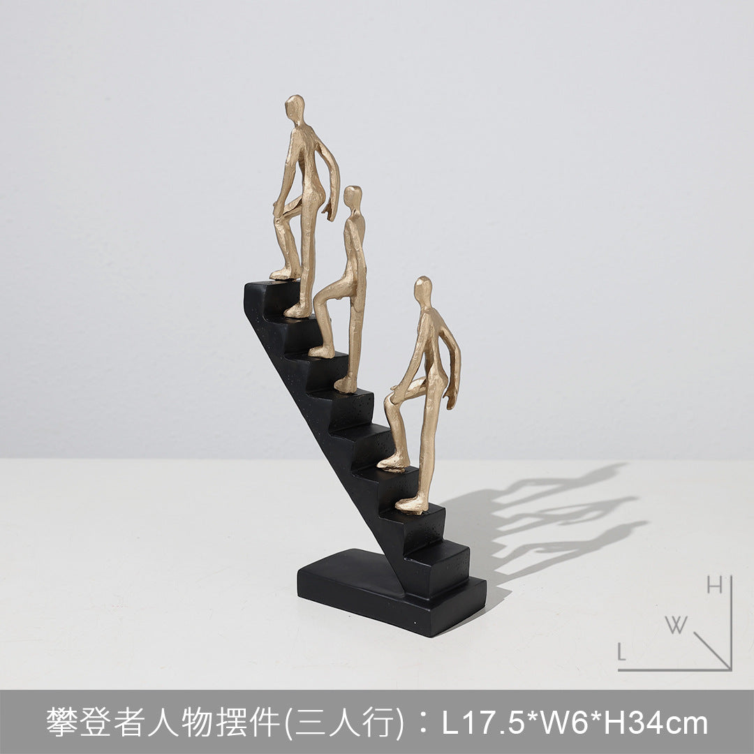 Modern Desk Decor  - Abstract Sculpture  as Motivation - Modern Home Decor Figure Made of Marble Resin - Aesthetic Statue for Living Room & Office décor as a Gift