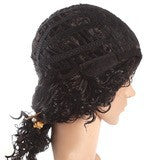 A272  Rose Net Lace Front Afro Kinky Curly Wig, Soft Lace Adjustable Style, Comfortable Breathable Wig