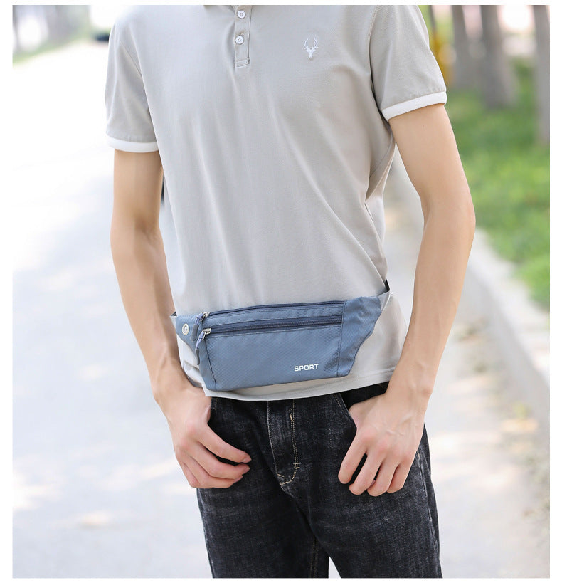A318  Multifunctional Outdoor Sports Waist Bag for Men Women, Lightweight Crossbody Chest Bag with Phone Pocket