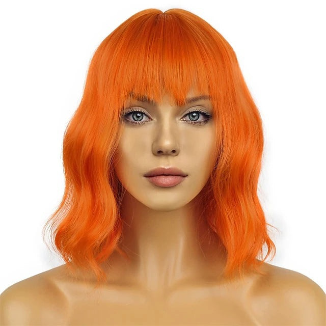 A216  Water Wave Short Curly Wig, Party Cosplay Costume Amazon Hot Sale Wig for Women