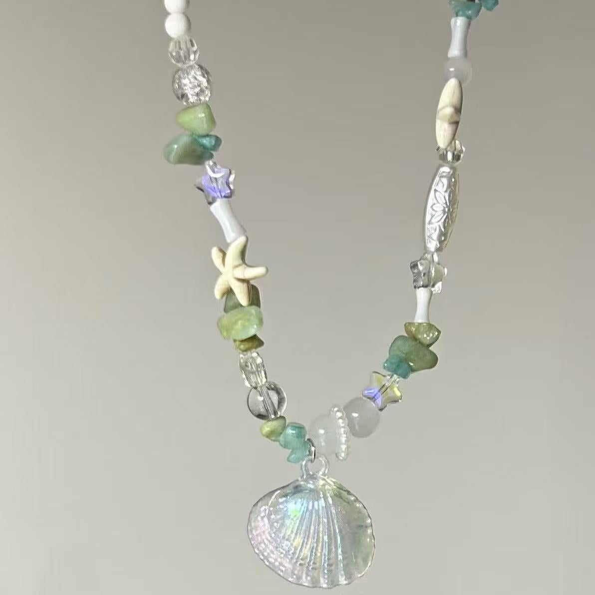 A301  Fashion Dopamine Beaded Cat Necklace, Personality Sweet Style All-Match Choker Jewelry