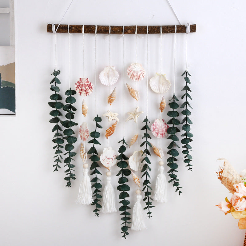 Artificial Eucalyptus Wall Decor Fake Greenery Leaves Stems Wall Hanging Plants on 16.5 inch Wooden Stick Boho Rustic Farmhouse Decor for Bedroom Kitchen Dining Room Bathroom
