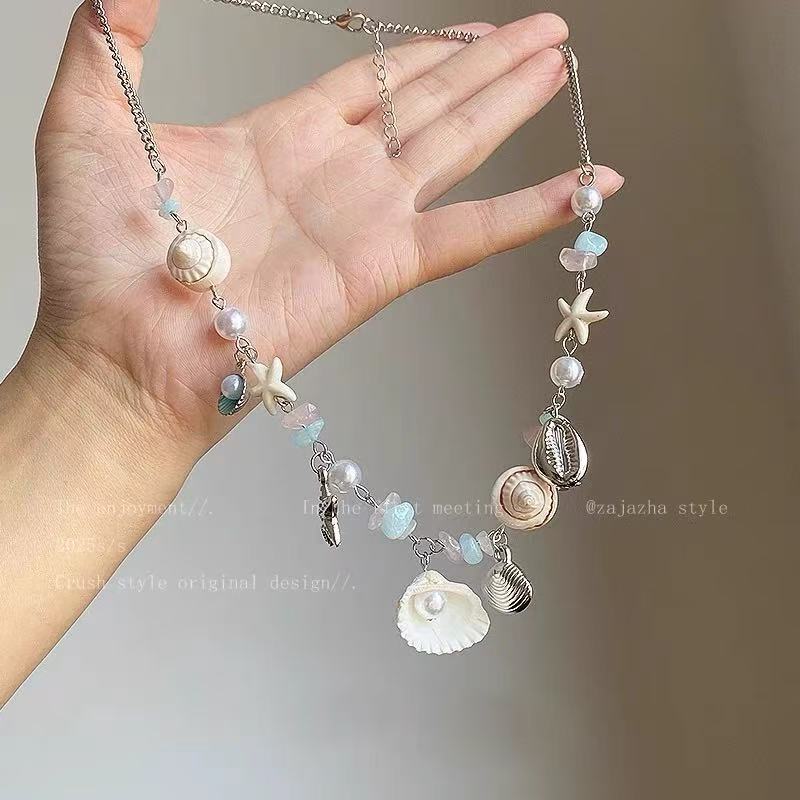 A301  Fashion Dopamine Beaded Cat Necklace, Personality Sweet Style All-Match Choker Jewelry