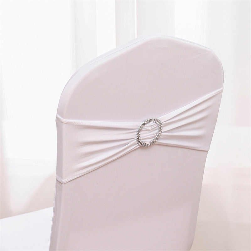 Spandex Chair Sashes Bands 50PCS Stretch Chair Ties Bows with Buckle Slider for Wedding Party Banquet Decoration