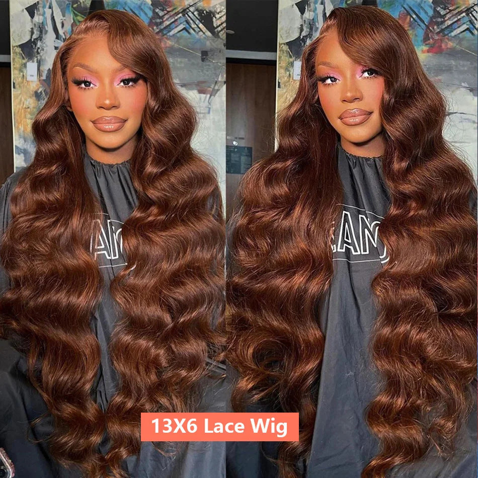 A227  Women's Body Wave Long Curly Lace Front Wig, Synthetic Full Cap Fashion Natural Realistic Wig