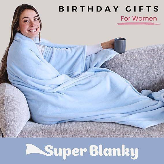 A361  Wearable Warm Blanket Soft Cozy Shawl Wrap Blanket For Sofa Bed Home Outdoor Mother's Day Gift