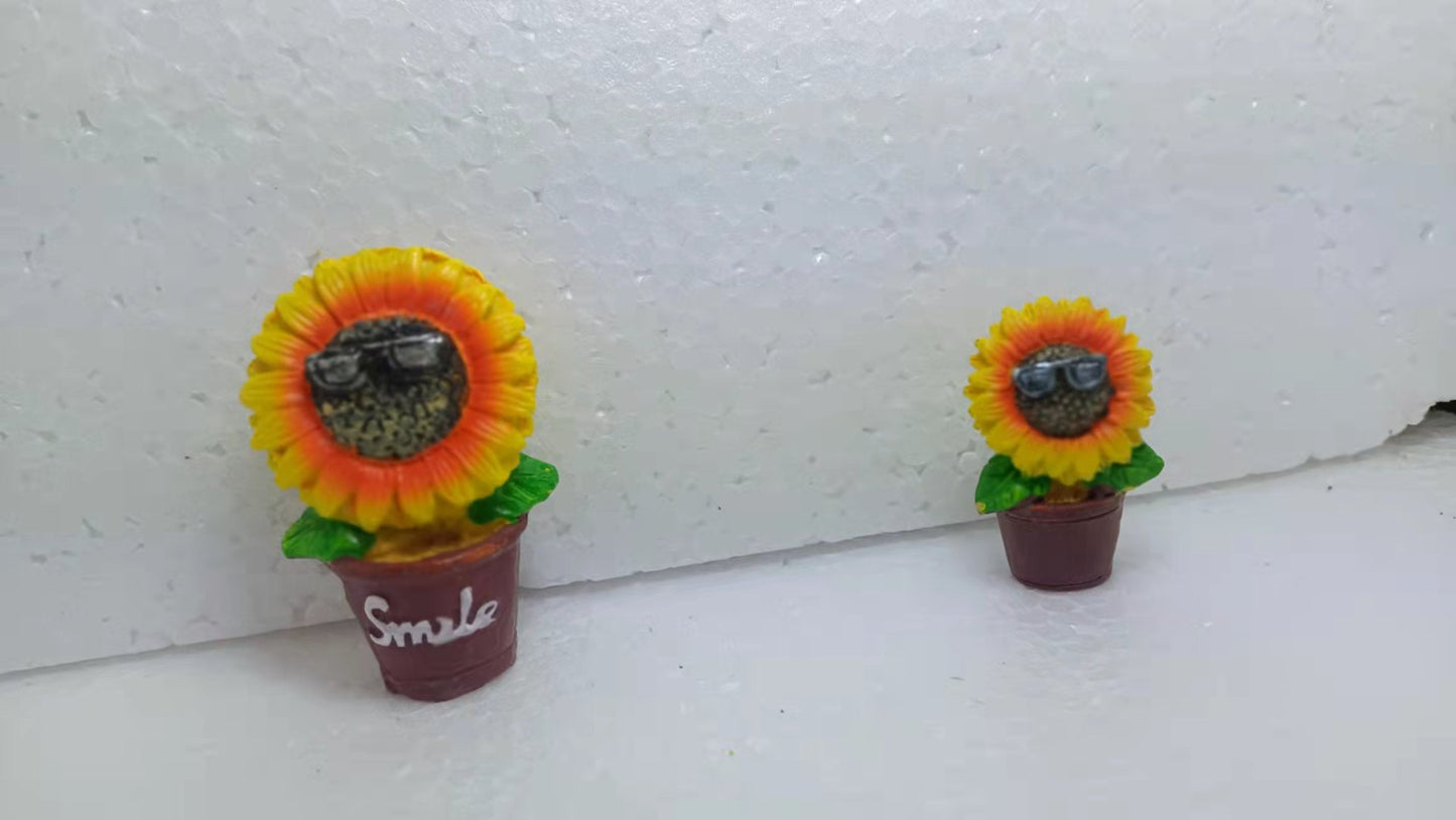 A  208  Garden Style Sunflower Artificial Bonsai, Cartoon Cute Living Room Desktop Shooting Decor