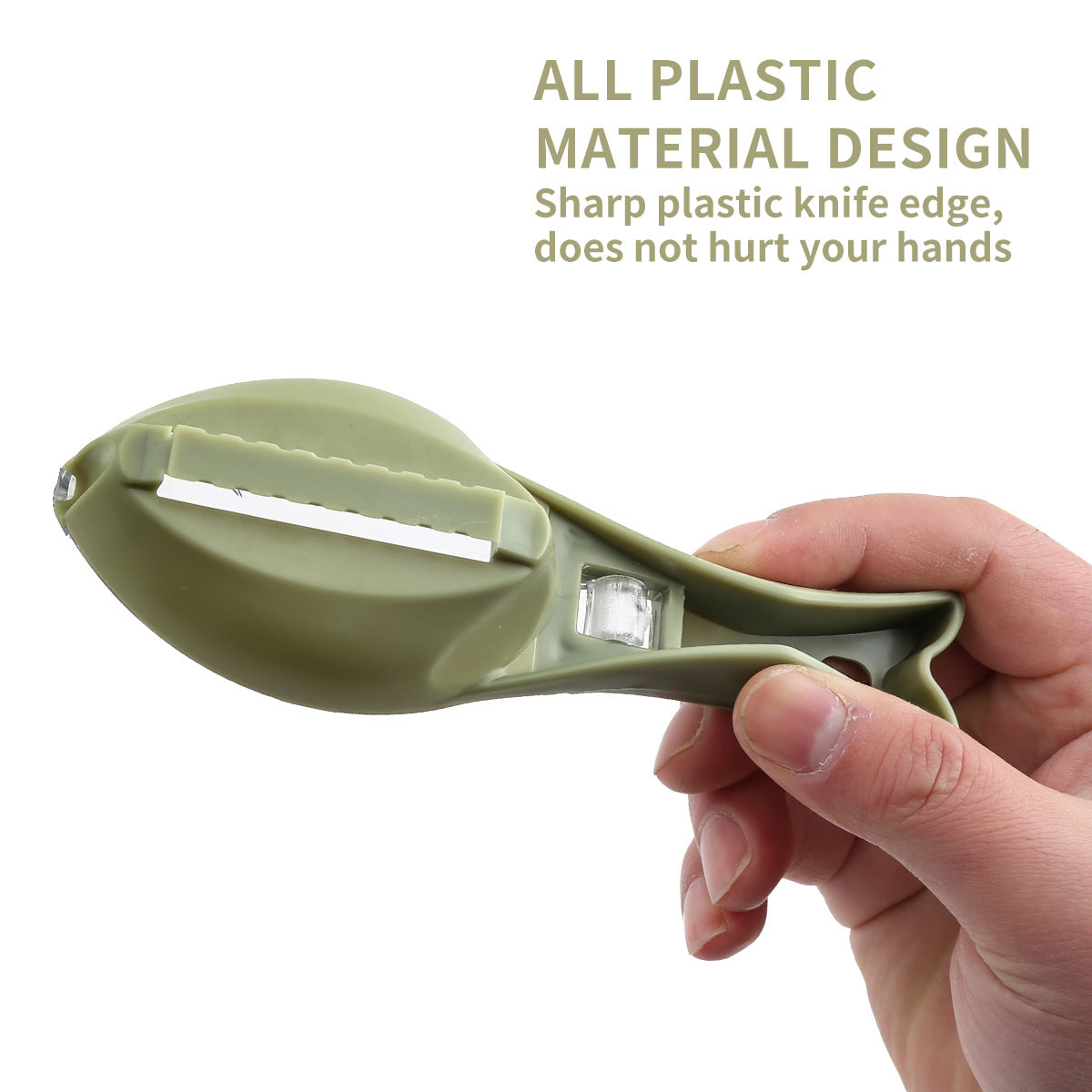 A263  Household Manual Fish Scaler, Covered Splash-proof Design, Kitchen Fish Scaling Tool