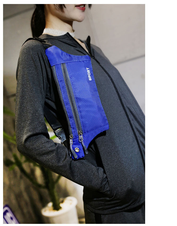 A318  Multifunctional Outdoor Sports Waist Bag for Men Women, Lightweight Crossbody Chest Bag with Phone Pocket