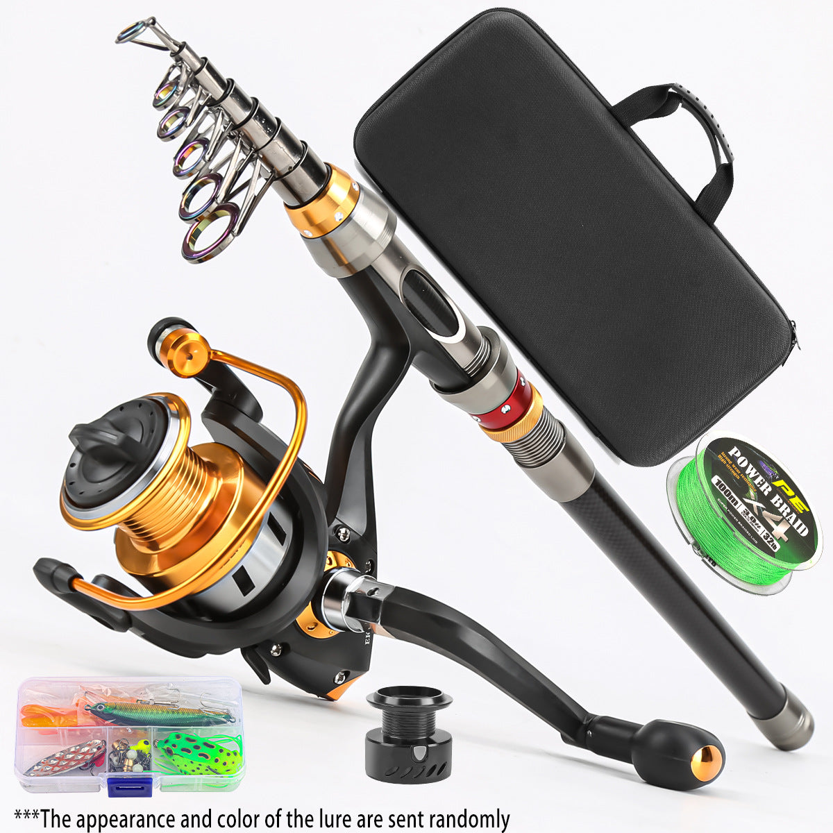 A241  Hot Sale Carbon Fiber Telescopic Fishing Rod, Portable Travel Fishing Combo, Long Throw Casting Saltwater Rod
