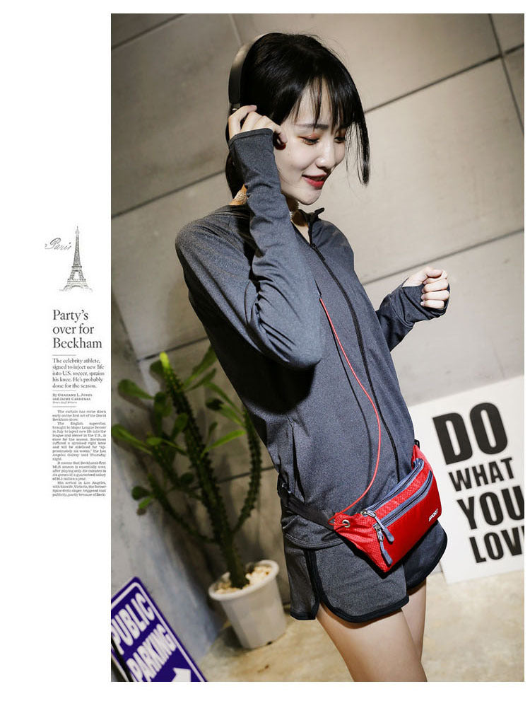 A318  Multifunctional Outdoor Sports Waist Bag for Men Women, Lightweight Crossbody Chest Bag with Phone Pocket