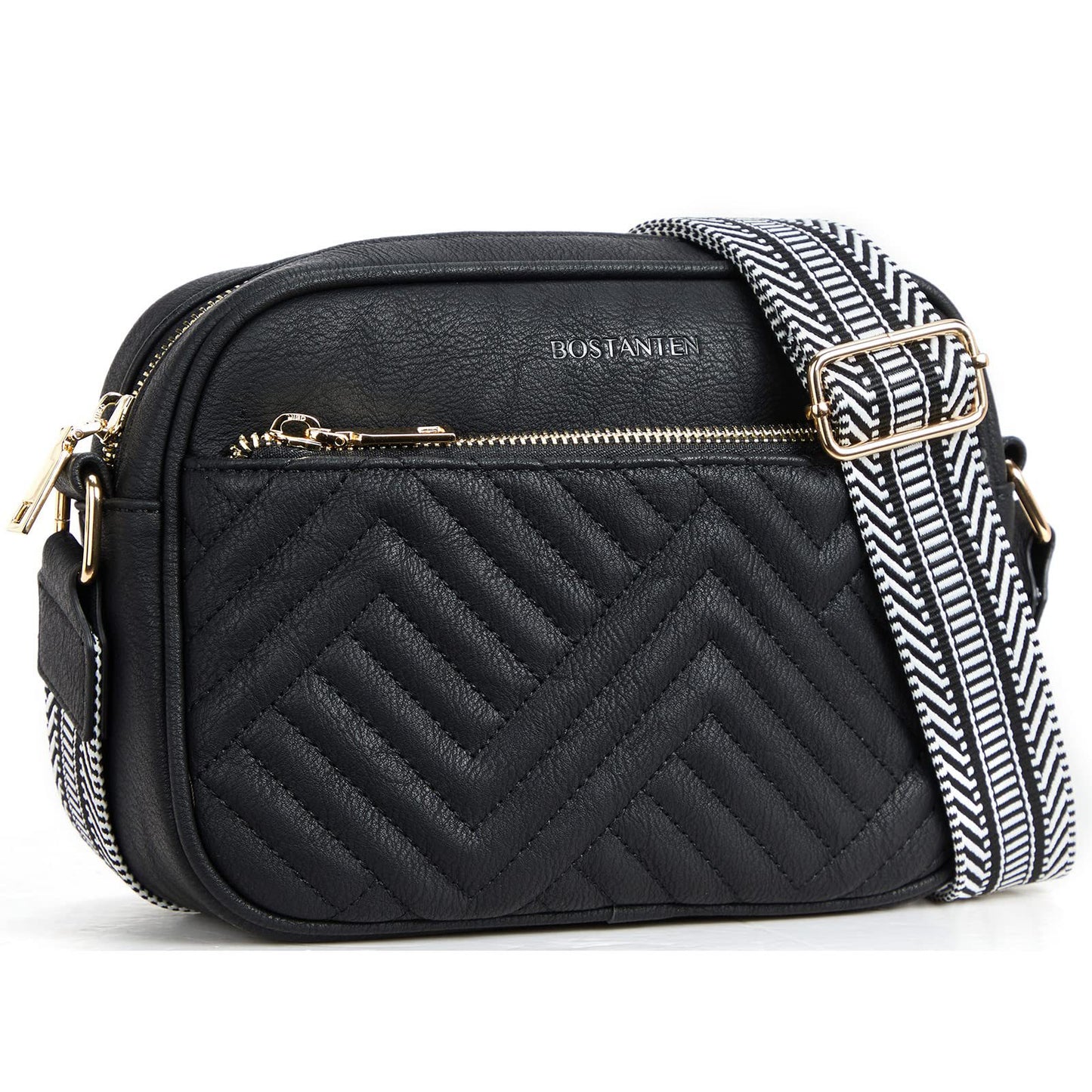 Quilted Crossbody Bags for Women Vegan Leather Purses Small Shoulder Handbags with Wide Strap | Quilted, Small, with Wide Strap, Quilted, Purses, Small