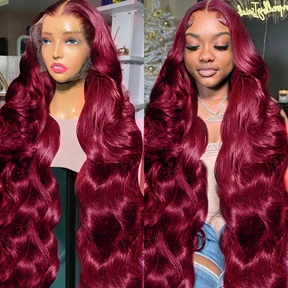 A276  Middle Part Long Curly Body Wave Lace Front Wig, 30 Inch Machine Made Net Full Wig