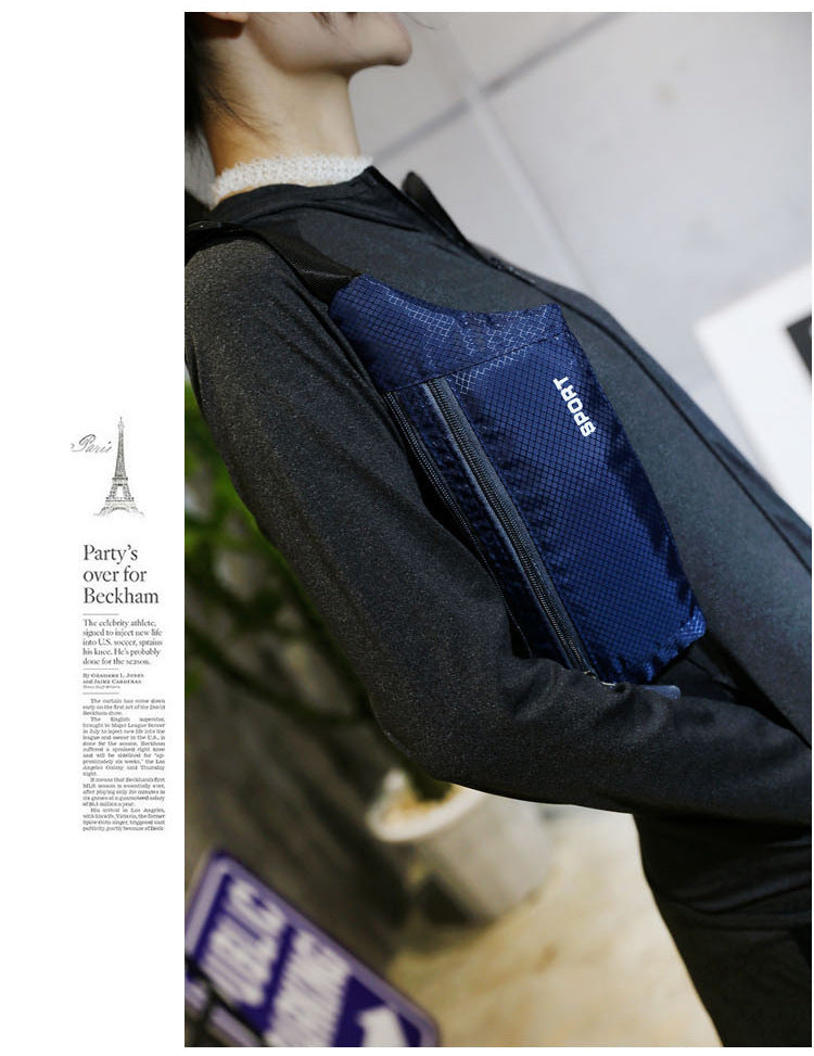 A318  Multifunctional Outdoor Sports Waist Bag for Men Women, Lightweight Crossbody Chest Bag with Phone Pocket