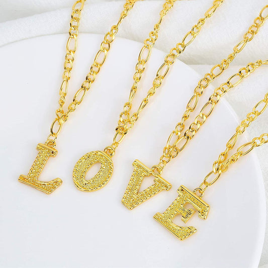 English Alphabet Ankle Chain Retro Minimalist Style Gold Ankle Chain Jewelry Gift